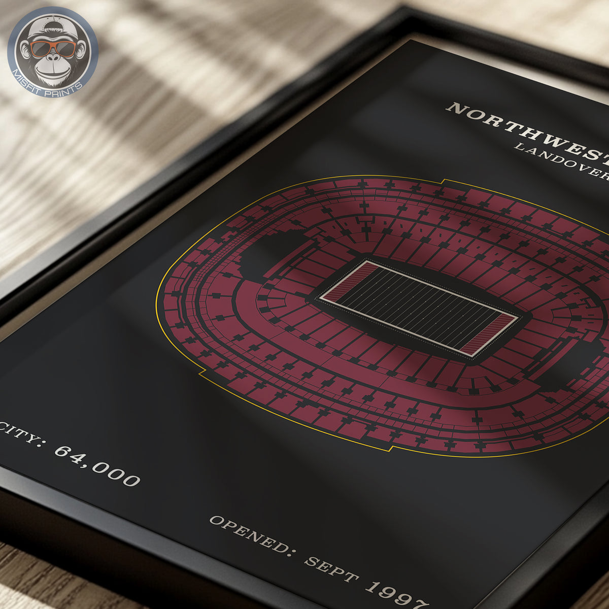 Northwest Stadium - Border Print