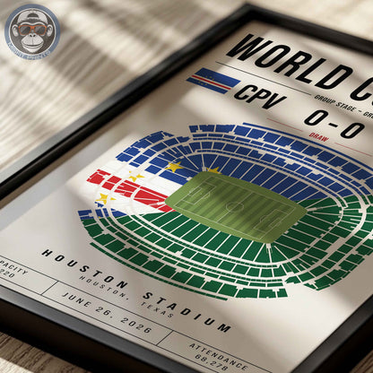 Cape Verde vs. Saudi Arabia World Cup Match Poster