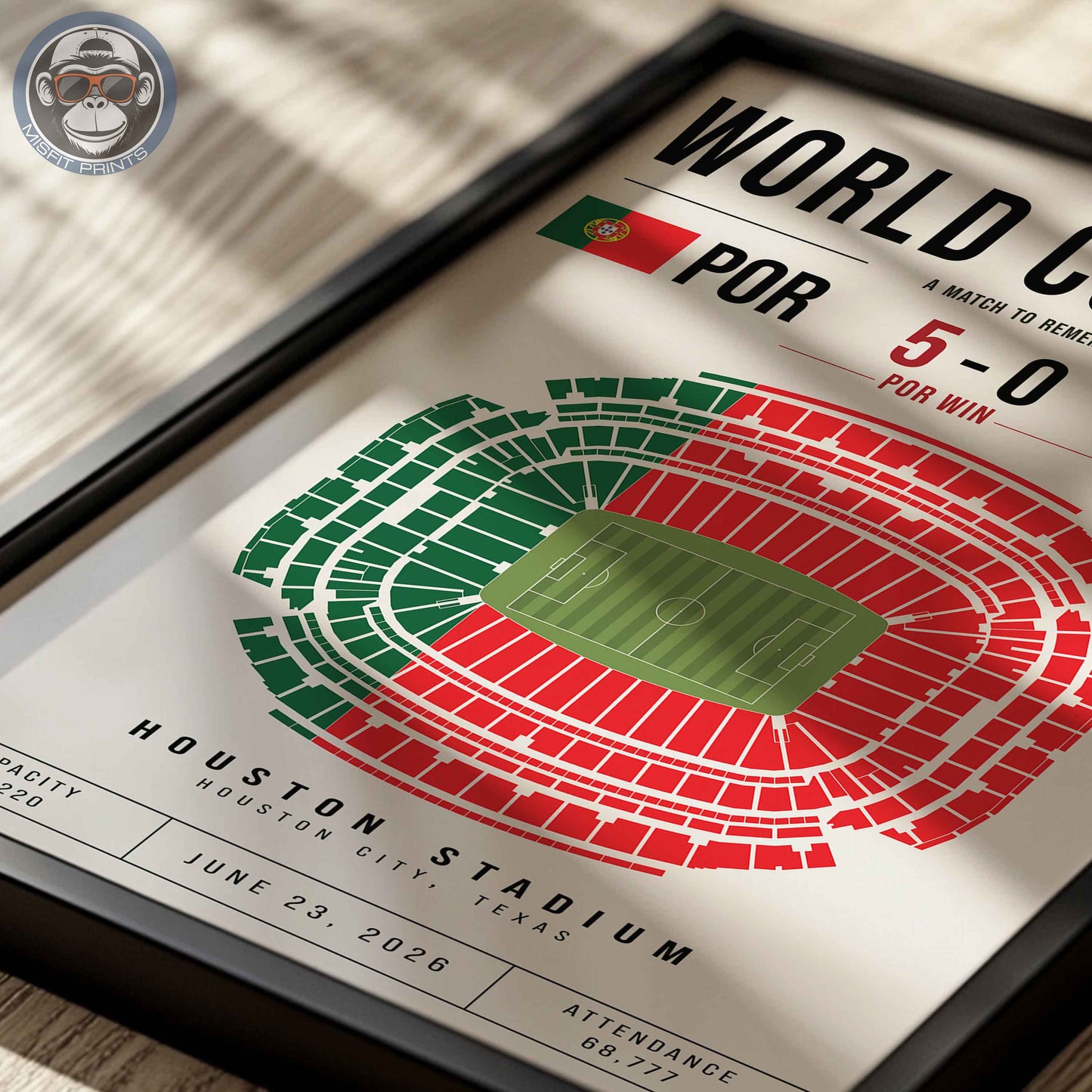 Portugal vs. Uzbekistan World Cup Match Poster