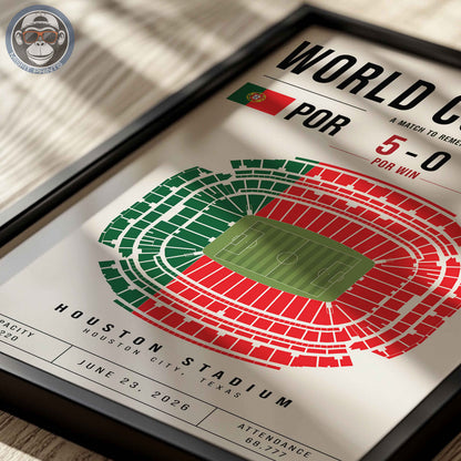 Portugal vs. Uzbekistan World Cup Match Poster