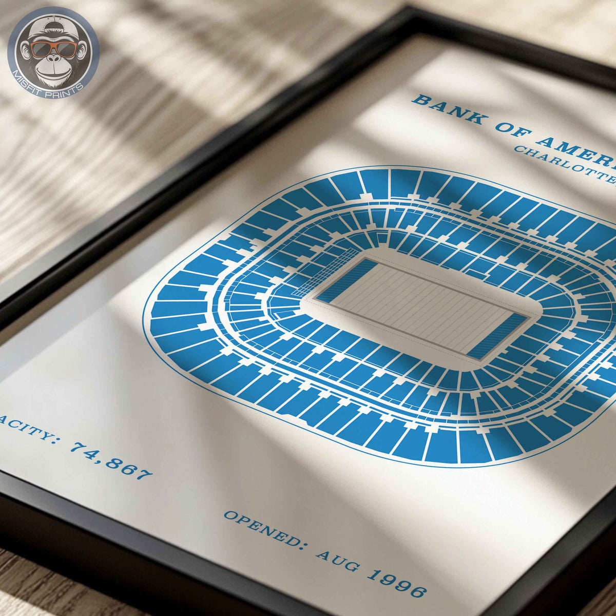 Bank of America Stadium - No Border Print