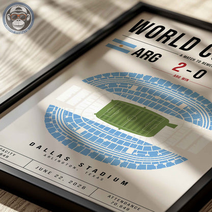Argentina vs. Austria World Cup Match Poster