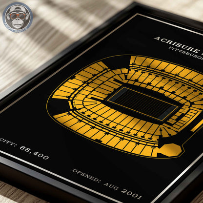 Acrisure Stadium - Modern Border Print