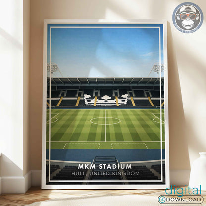 Hull City MKM Stadium Poster | Football Stadium Print