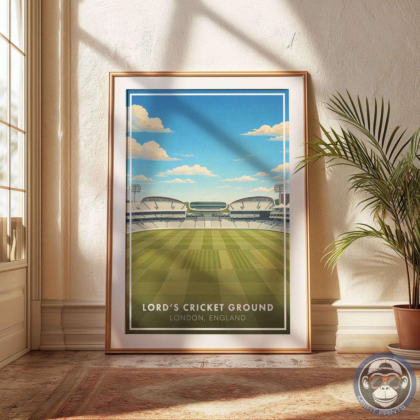 Lord’s Cricket Ground Poster – London Stadium Wall Art Print for Home or Office Decor