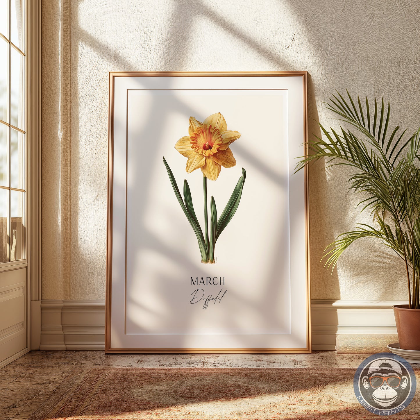 March Birth Flower Poster – Daffodil