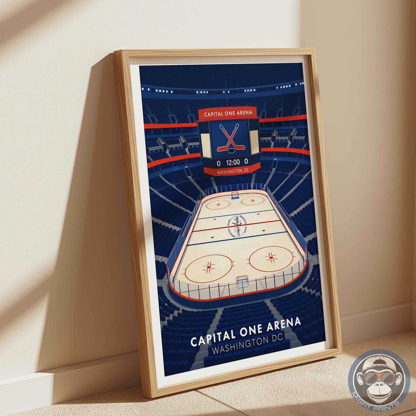 Capital One Arena Poster – Washington DC Hockey Wall Art
