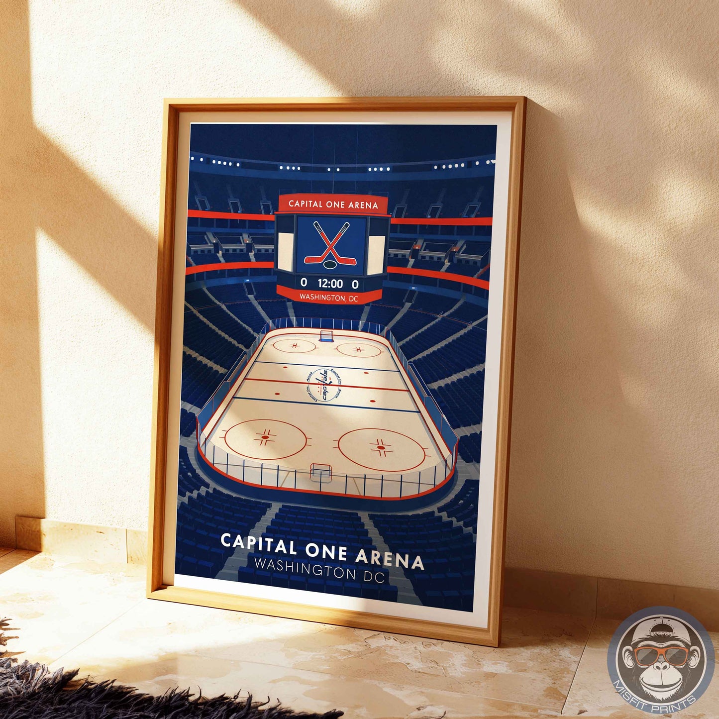 Capital One Arena Poster – Washington DC Hockey Wall Art