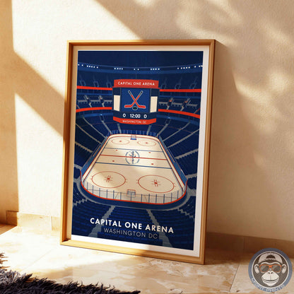 Capital One Arena Poster – Washington DC Hockey Wall Art