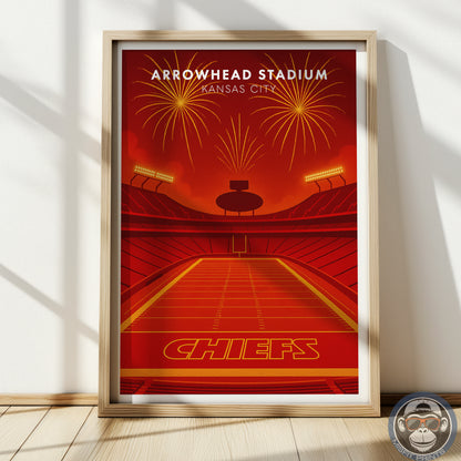 Kansas City Football Stadium Print