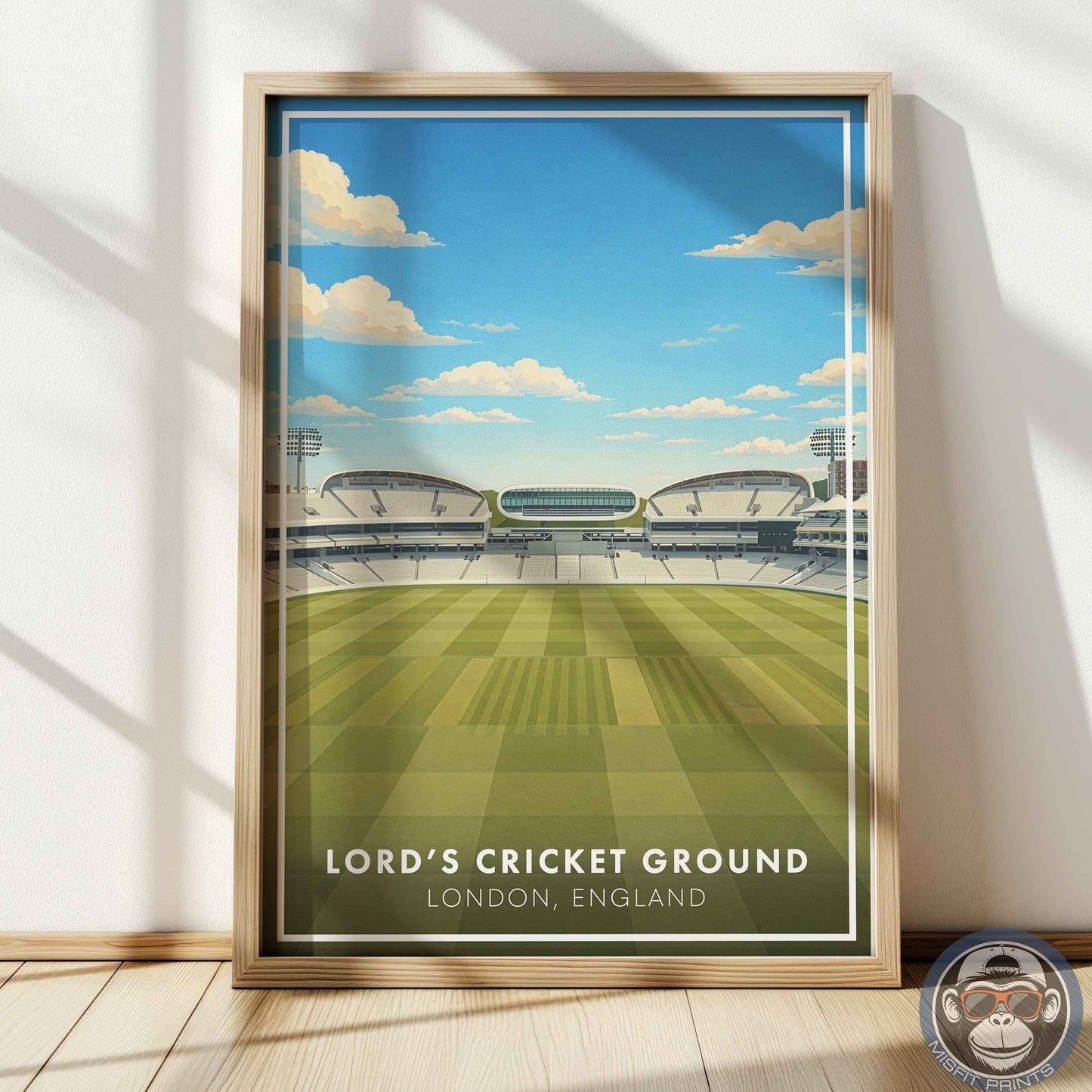 Lord’s Cricket Ground Poster – London Stadium Wall Art Print for Home or Office Decor