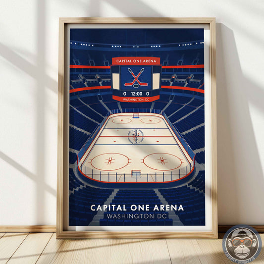 Capital One Arena Poster – Washington DC Hockey Wall Art