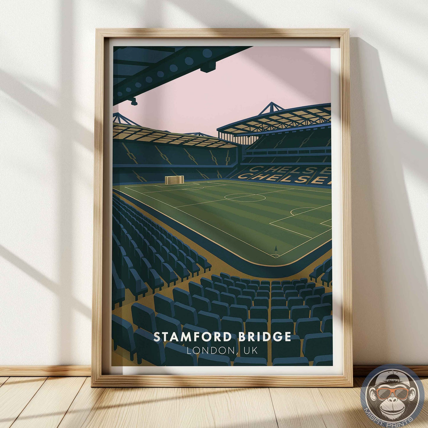 Stamford Bridge Chelsea Stadium Poster – London Football Wall Art Print Home Decor