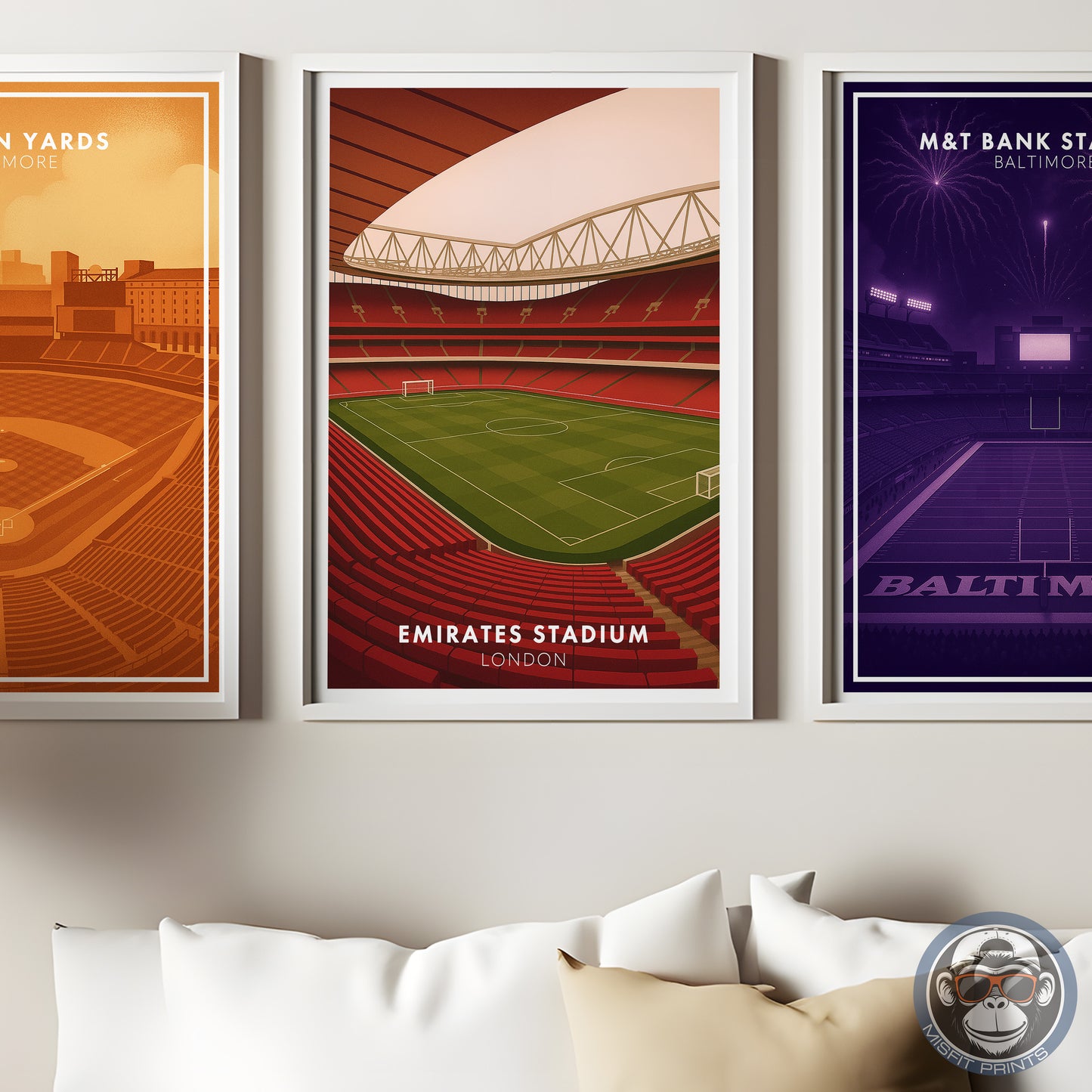 Minimalist Emirate Stadium - Soccer Poster