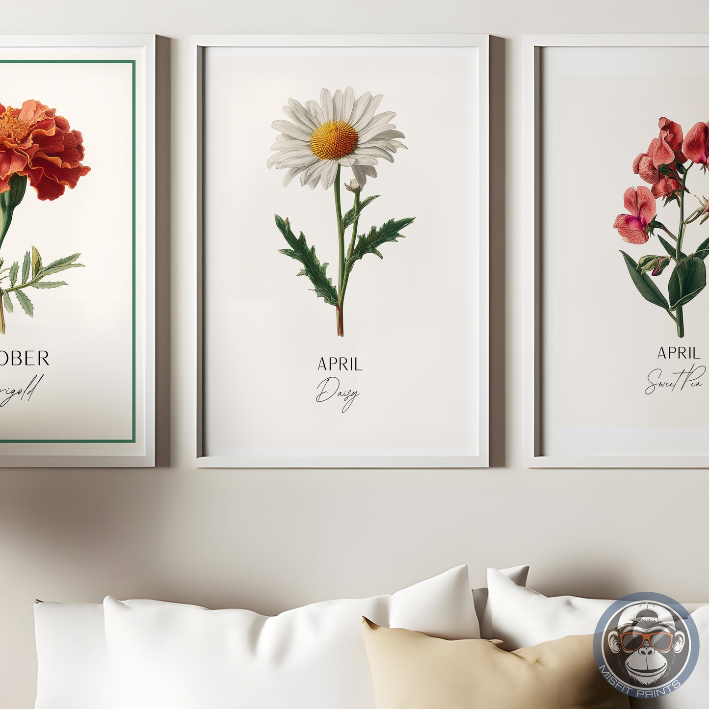 April Birth Flower Print – Daisy