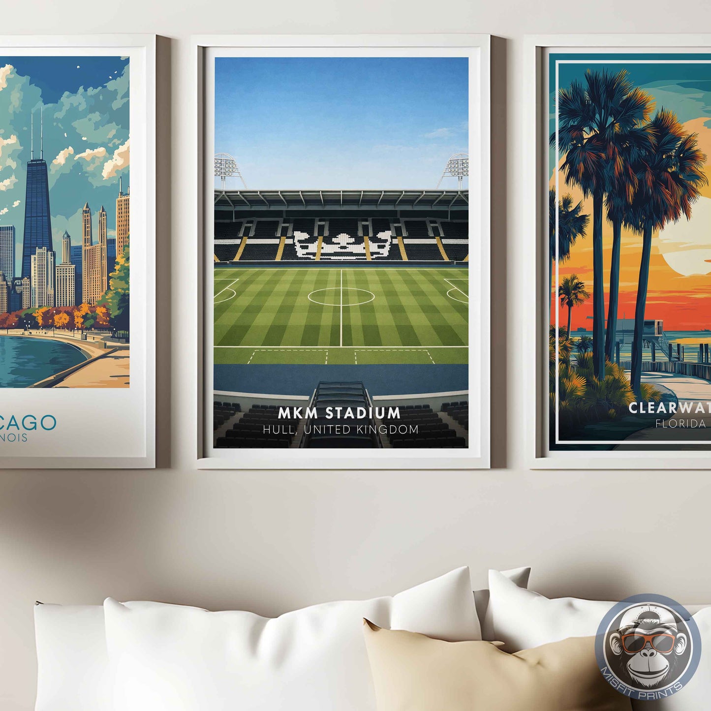 Hull City MKM Stadium Poster | Football Stadium Print