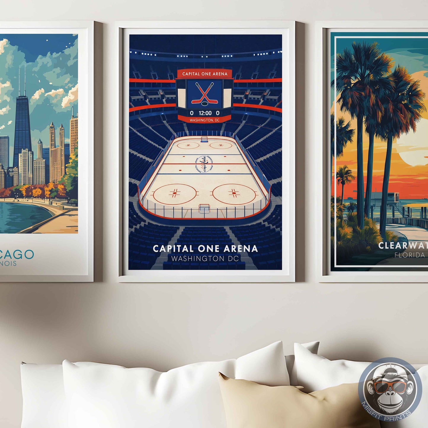 Capital One Arena Poster – Washington DC Hockey Wall Art