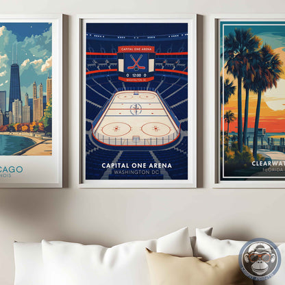 Capital One Arena Poster – Washington DC Hockey Wall Art
