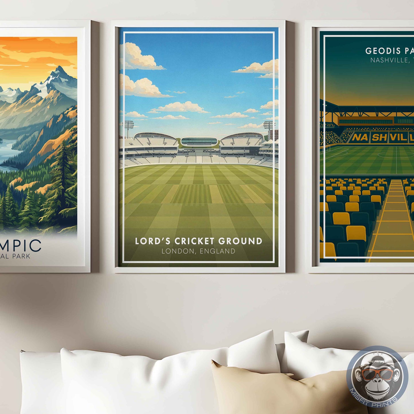 Lord’s Cricket Ground Poster – London Stadium Wall Art Print for Home or Office Decor