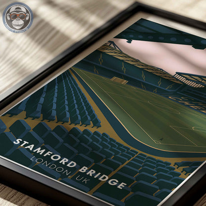 Stamford Bridge Chelsea Stadium Poster – London Football Wall Art Print Home Decor