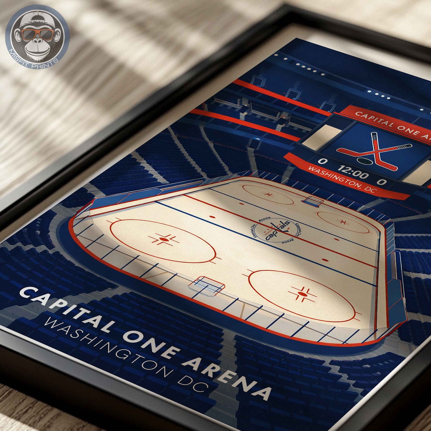 Capital One Arena Poster – Washington DC Hockey Wall Art