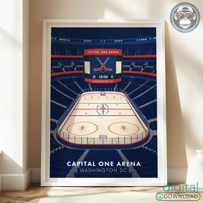 Capital One Arena Poster – Washington DC Hockey Wall Art