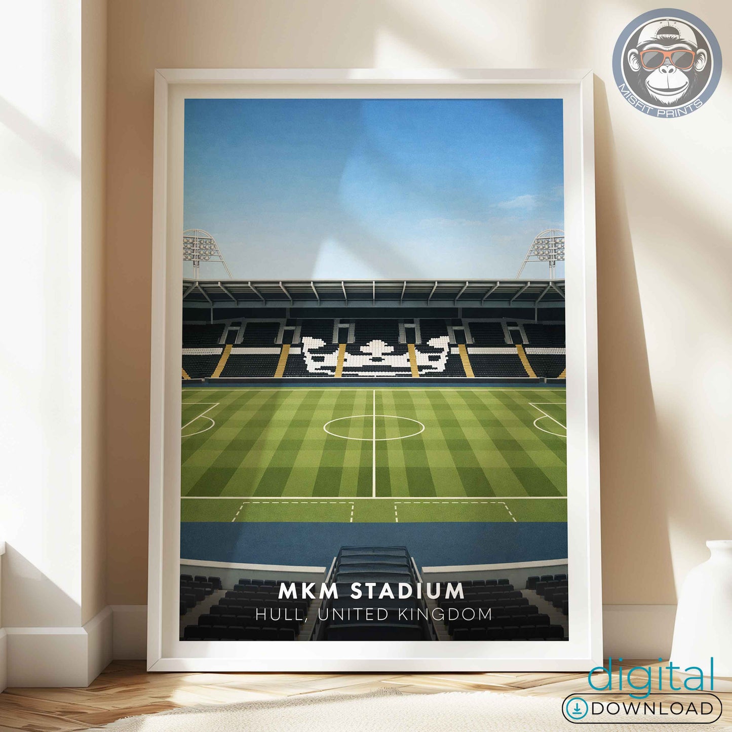 Hull City MKM Stadium Poster | Football Stadium Print