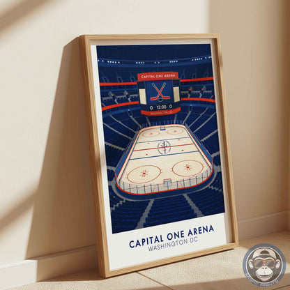 Capital One Arena Poster – Washington DC Hockey Wall Art