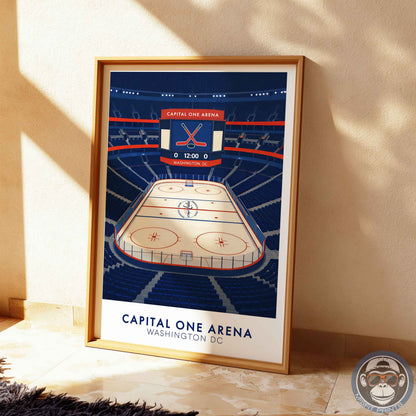 Capital One Arena Poster – Washington DC Hockey Wall Art