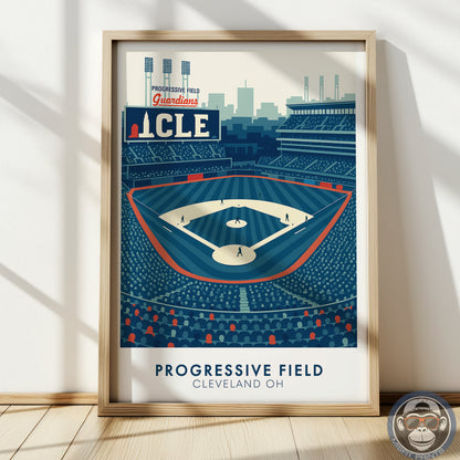 Cleveland Baseball Stadium Wall Art – Progressive Field