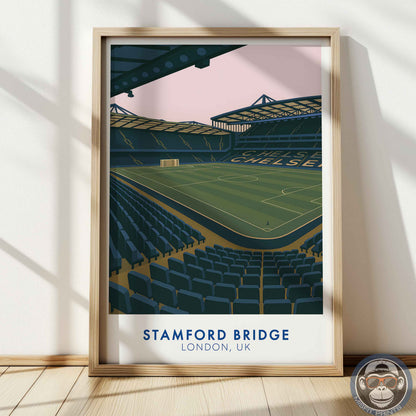 Stamford Bridge Chelsea Stadium Poster – London Football Wall Art Print Home Decor