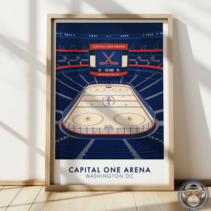 Capital One Arena Poster – Washington DC Hockey Wall Art