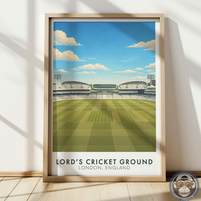 Lord’s Cricket Ground Poster – London Stadium Wall Art Print for Home or Office Decor