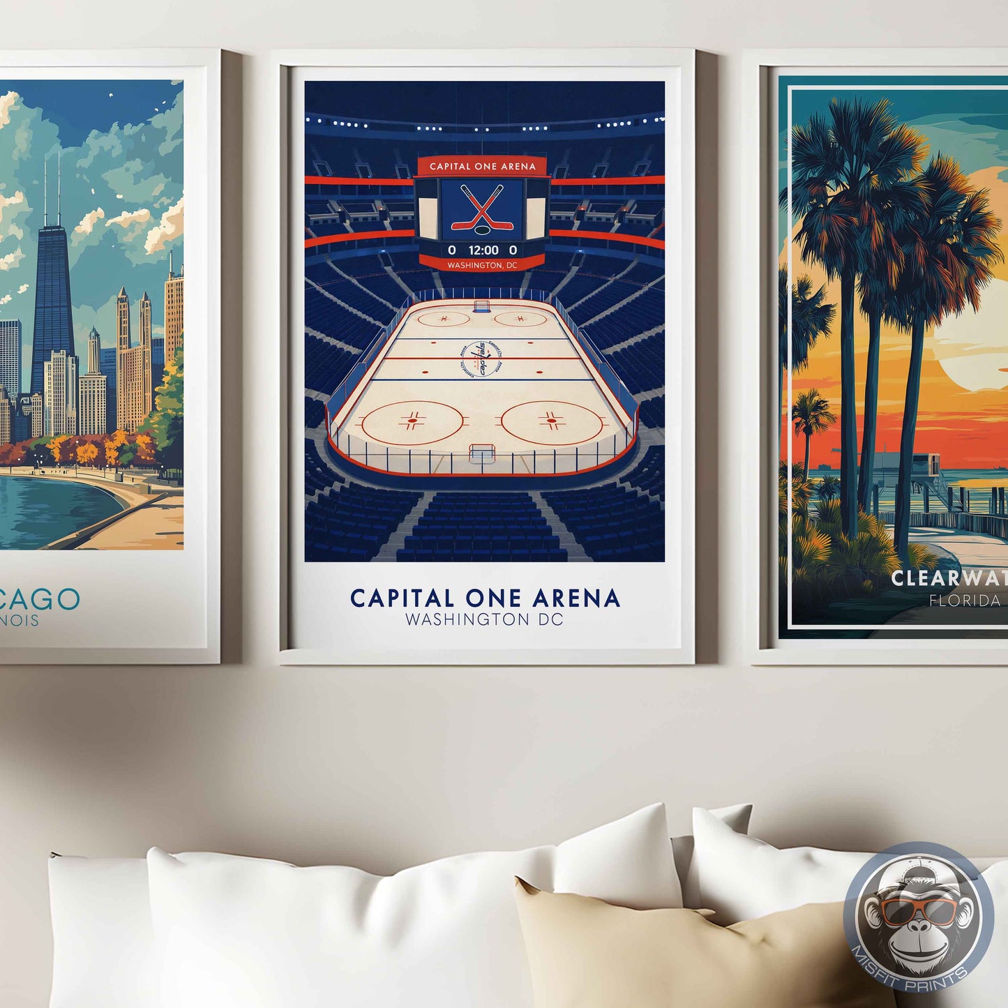 Capital One Arena Poster – Washington DC Hockey Wall Art