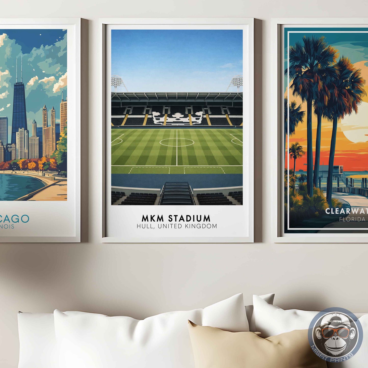 Hull City MKM Stadium Poster | Football Stadium Print