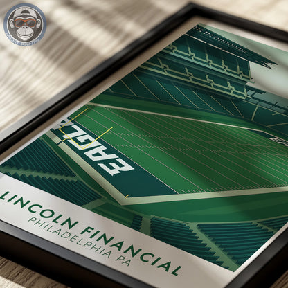 Lincoln Financial Field Poster | Philadelphia Football Stadium Print