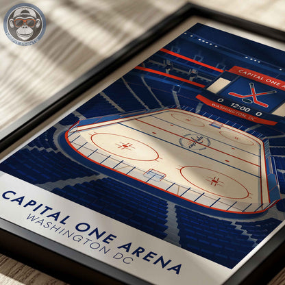 Capital One Arena Poster – Washington DC Hockey Wall Art