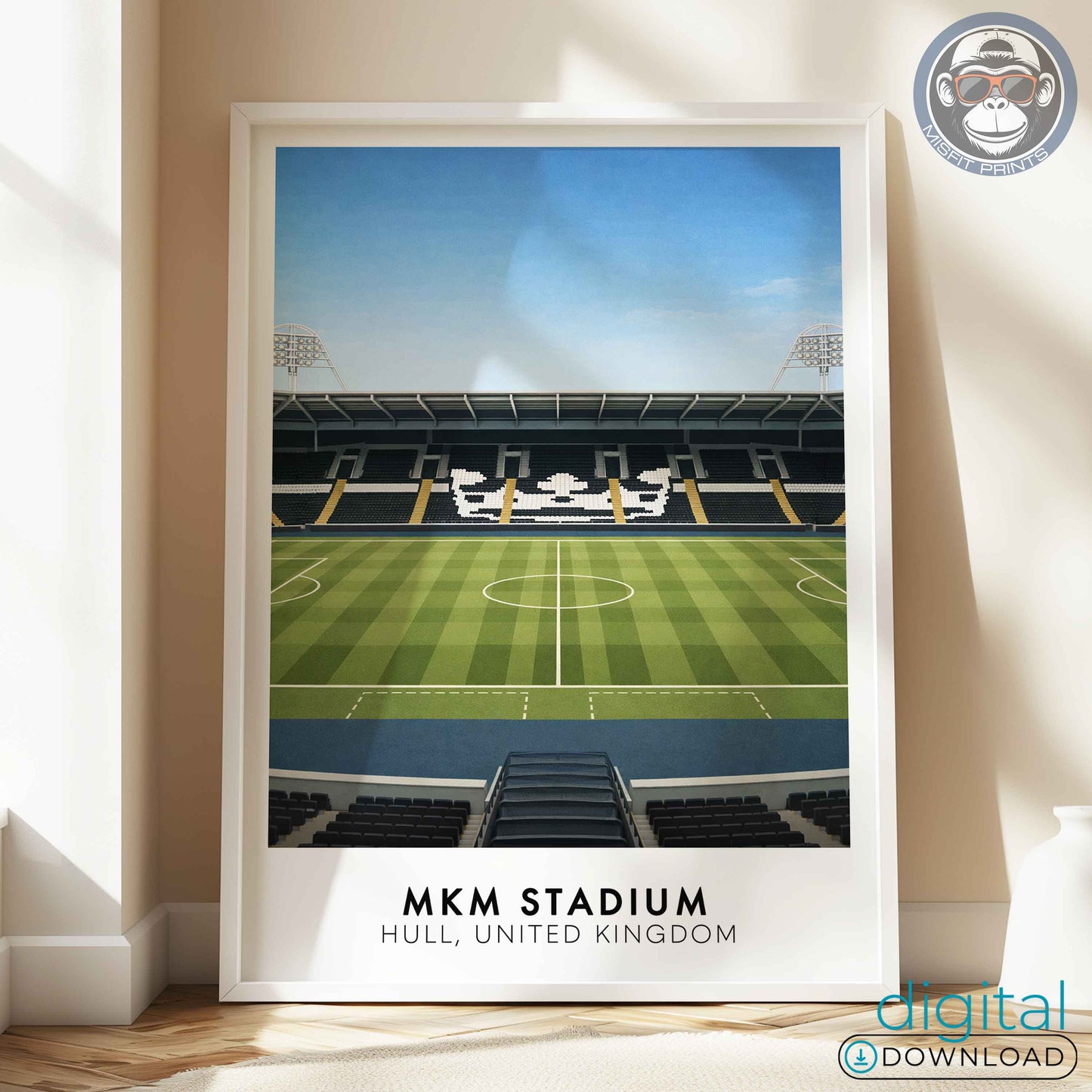 Hull City MKM Stadium Poster | Football Stadium Print