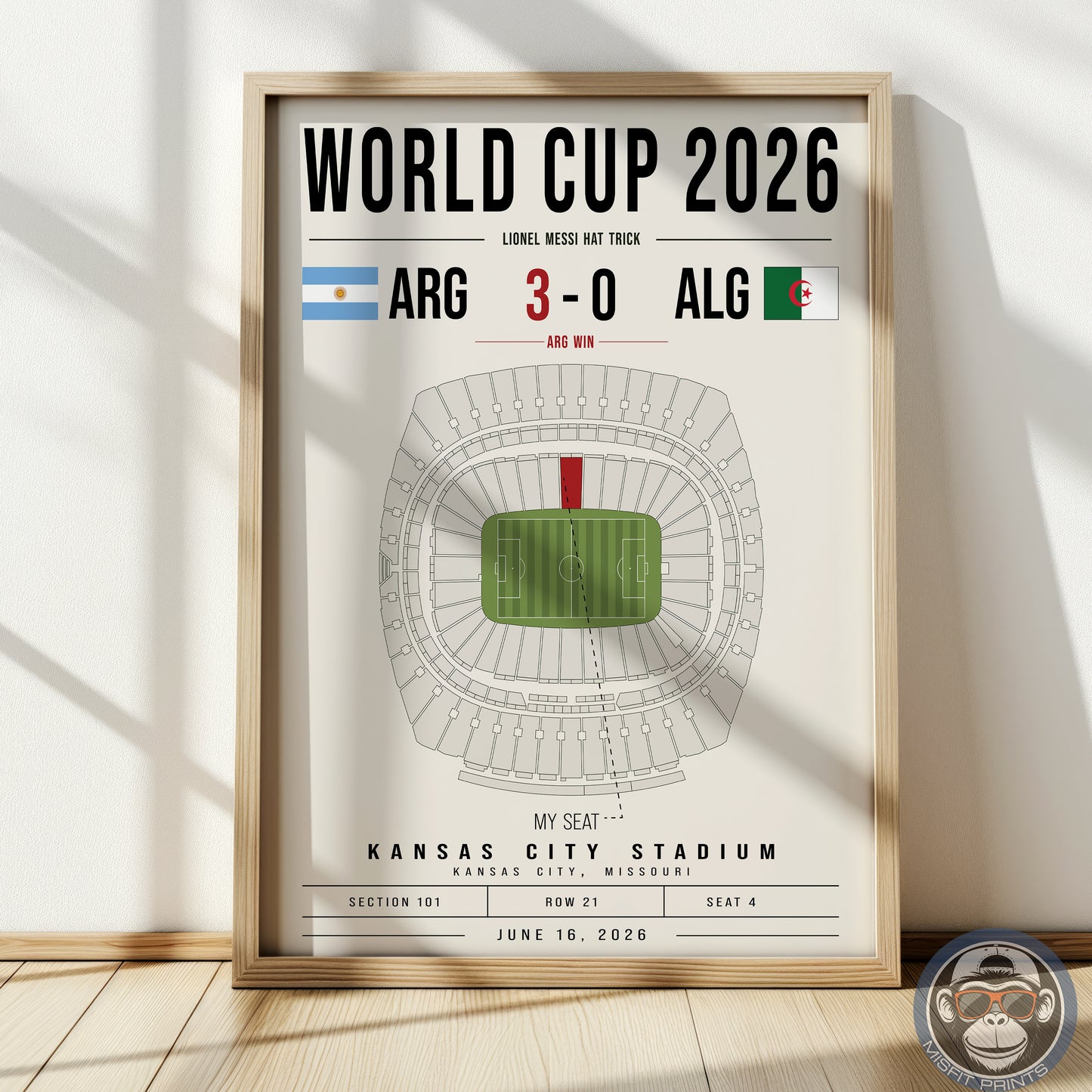 Custom World Cup Soccer Poster