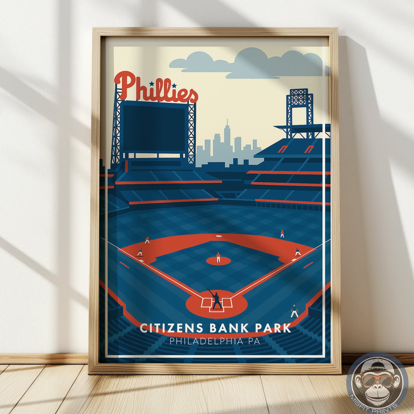 Citizens Bank Park Poster – Philadelphia Baseball Stadium Wall Art