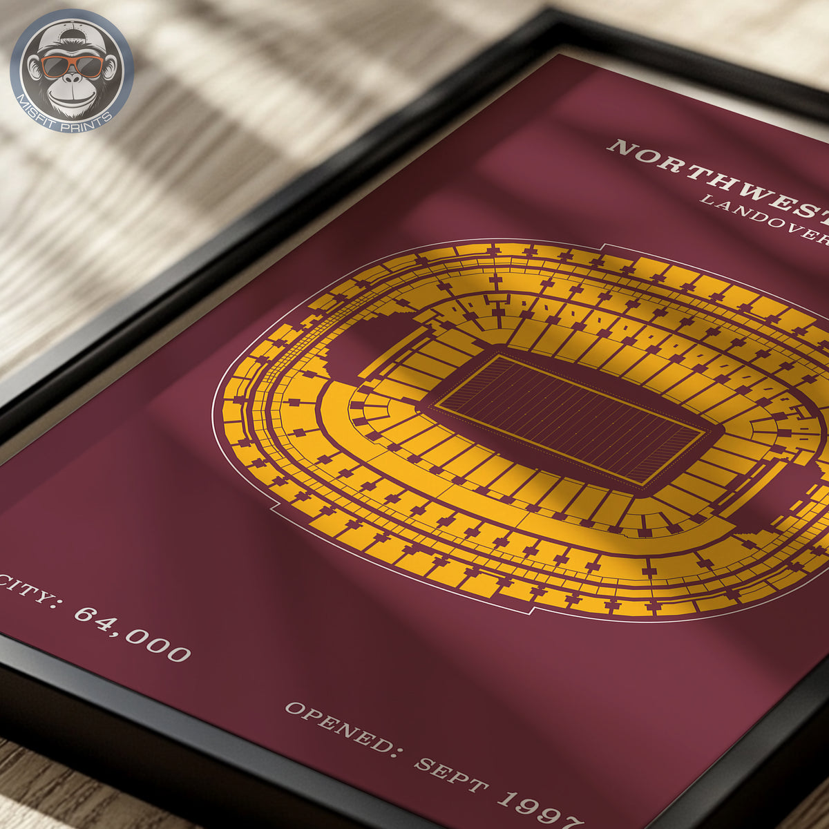 Northwest Stadium - Border Print