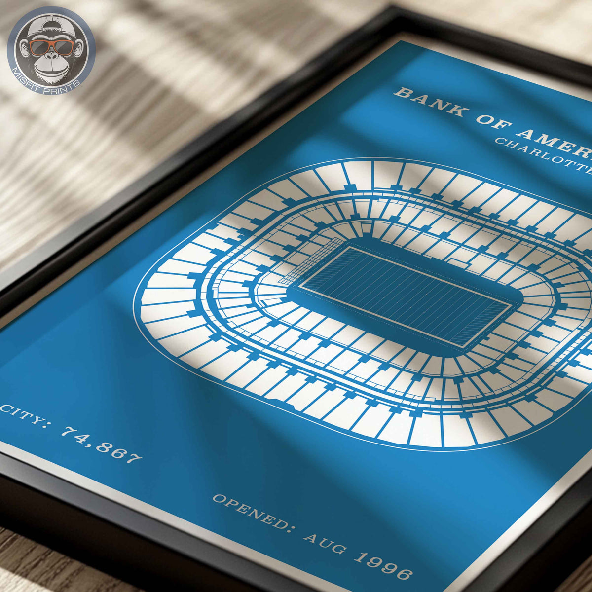 Bank of America Stadium - Border Print