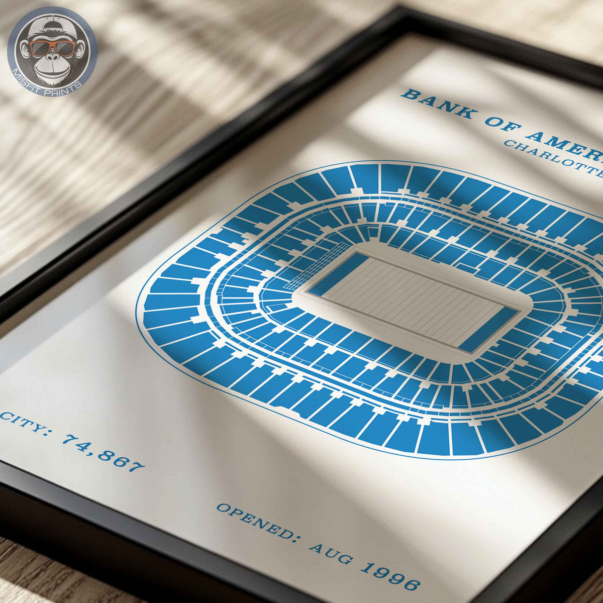 Bank of America Stadium - Border Print