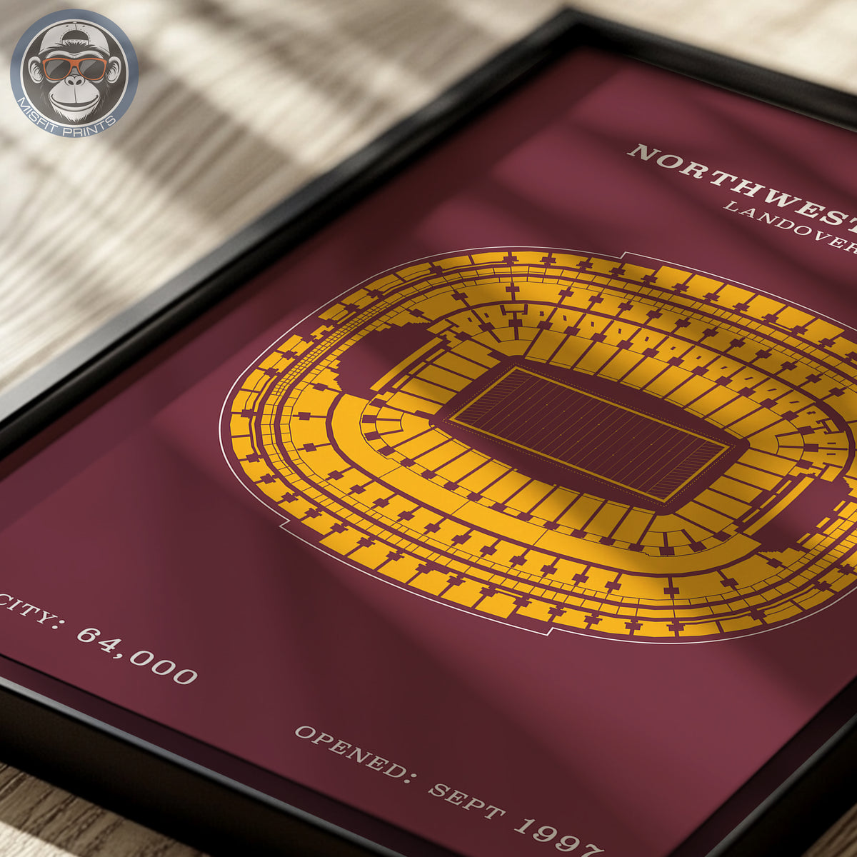 Northwest Stadium - No Border Print