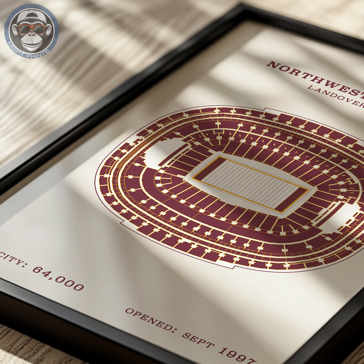 Northwest Stadium - No Border Print