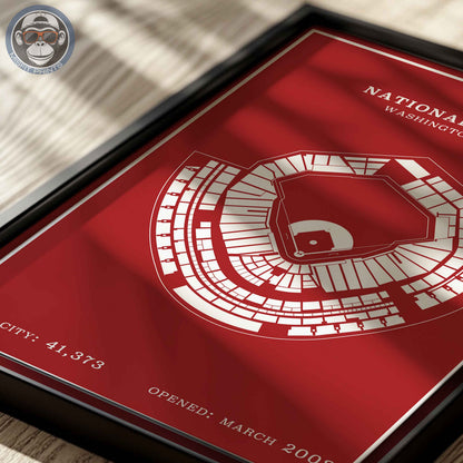 Nationals Stadium | Modern Border Print