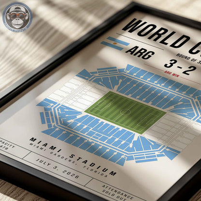Argentina vs. Cape Verde World Cup Match Poster
