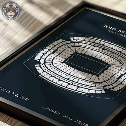 NRG Stadium - Border Print