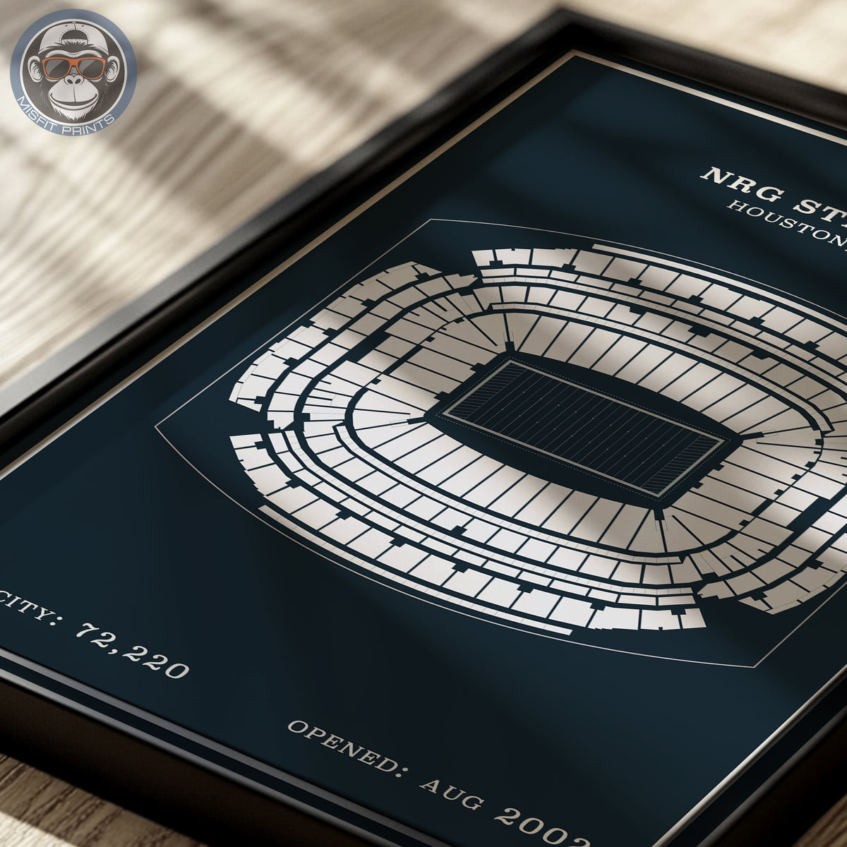 NRG Stadium - Modern Border Print