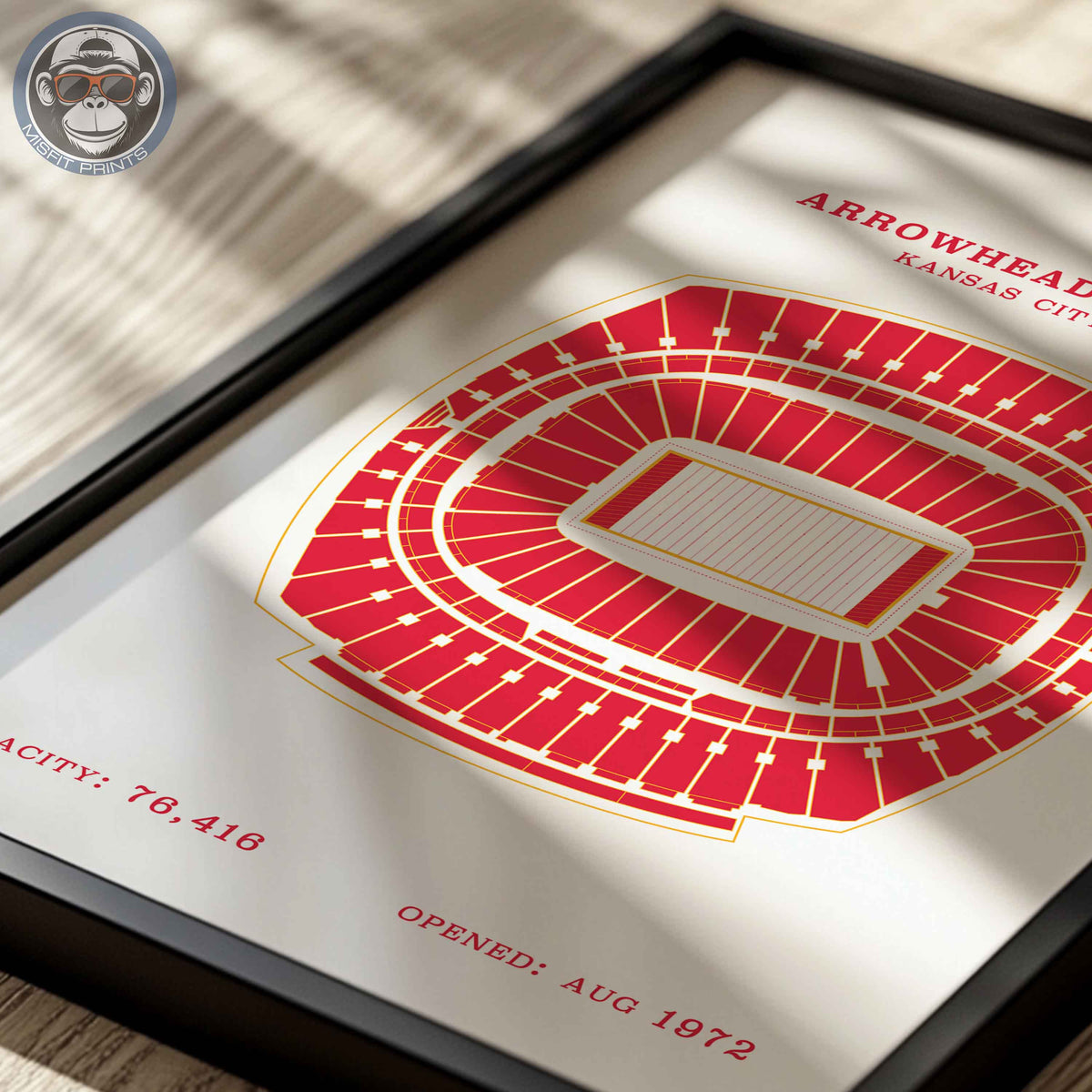 Arrowhead Stadium - Border Print